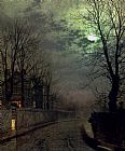 A Lane In Headingley Leeds by John Atkinson Grimshaw